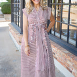 Just Because Midi Dress, Brown