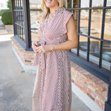 Just Because Midi Dress, Brown