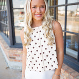 Pretty Poise Top, Ecru