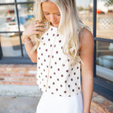 Pretty Poise Top, Ecru