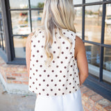 Pretty Poise Top, Ecru