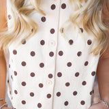 Pretty Poise Top, Ecru