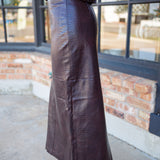 Downtown Nights Midi Skirt, Chocolate Fondant