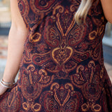 Free Spirit Mini Dress, Brown Multi
