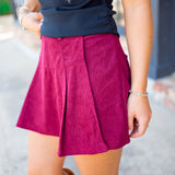 Pep Rally Pleats Skirt, Maroon