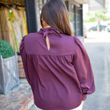 Cosette Blouse, Raisin