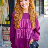 Howdy Crewneck, Maroon
