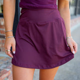 Ready for What's Next Skort, Maroon
