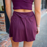 Ready for What's Next Skort, Maroon