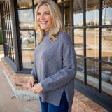 Whispered Warmth Sweater, Charcoal
