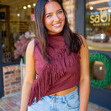 Canyon Nights Top, Maroon
