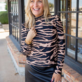 Rae Top, Modern Zebra Black