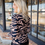 Rae Top, Modern Zebra Black