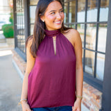 Galilea Top, Burgundy