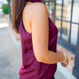 Galilea Top, Burgundy