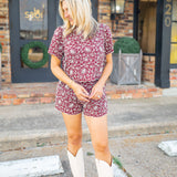 Always Lovely Top, Maroon