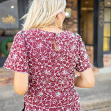Always Lovely Top, Maroon