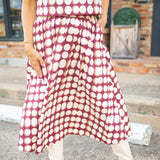 Bold Moves Skirt, Maroon