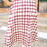 Bold Moves Skirt, Maroon