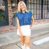 Hometown Girl Top, Denim