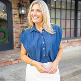 Hometown Girl Top, Denim