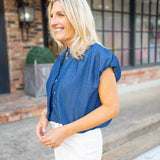 Hometown Girl Top, Denim