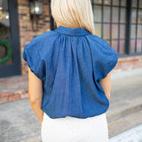 Hometown Girl Top, Denim