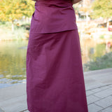 Lola Overlay Midi Skirt, Wine
