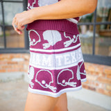 Texas A&M Vintage Football Helmet Stripe Skirt