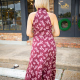 Fawn Dress, Maroon Maiden Lane