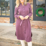 Flowy Hem Maxi Dress, Pinot Noir