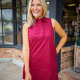 Sunday Garden Dress, Wine
