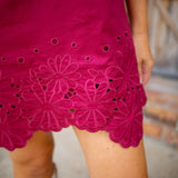 Sunday Garden Dress, Wine