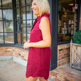 Sunday Garden Dress, Wine