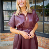 Pullover Dress, Bitter Chocolate
