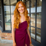 On the List Dress, Maroon