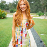 Adeline Dress, Diagonal Check