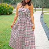 Picnic Promise Dress, Brown