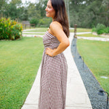 Picnic Promise Dress, Brown