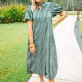 Evergreen Avenue Dress, Hunter Green