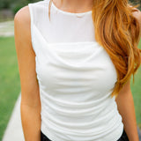 Roman Knit Top, Cream