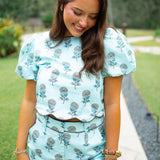 Chasing Cloud Nine Top, Blue