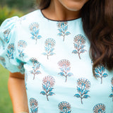 Chasing Cloud Nine Top, Blue