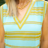 Emily Shift Dress, Fringe Stripe
