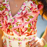 Fresco Frame Dress, Ivory Multi
