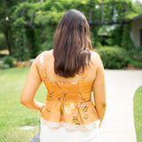Endless Sunshine Top, Apricot Tan/Ecru