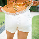 Side Slit Tennis Short, Sand Stone