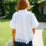Short Sleeve Kit Top, White