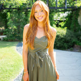 Timeless Charm Midi Dress, Olive