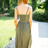 Timeless Charm Midi Dress, Olive